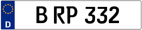 Trailer License Plate